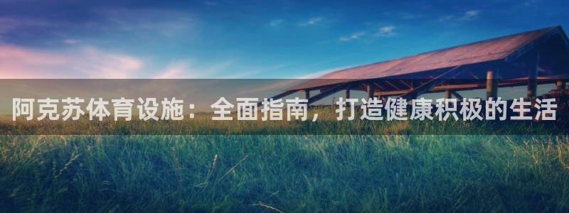 意昂3娱乐网站：阿克苏体育设施：全面指南，打造健康积