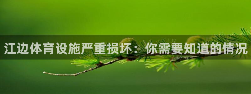 意昂体育3注册：江边体育设施严重损坏：你需要知道的情