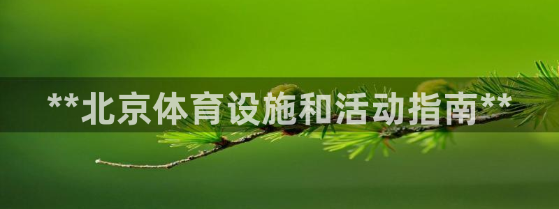 意昂体育3：**北京体育设施和活动指南**