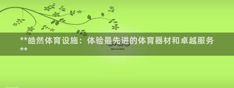 意昂体育3招商：**皓然体育设施：体验最先进的体育器